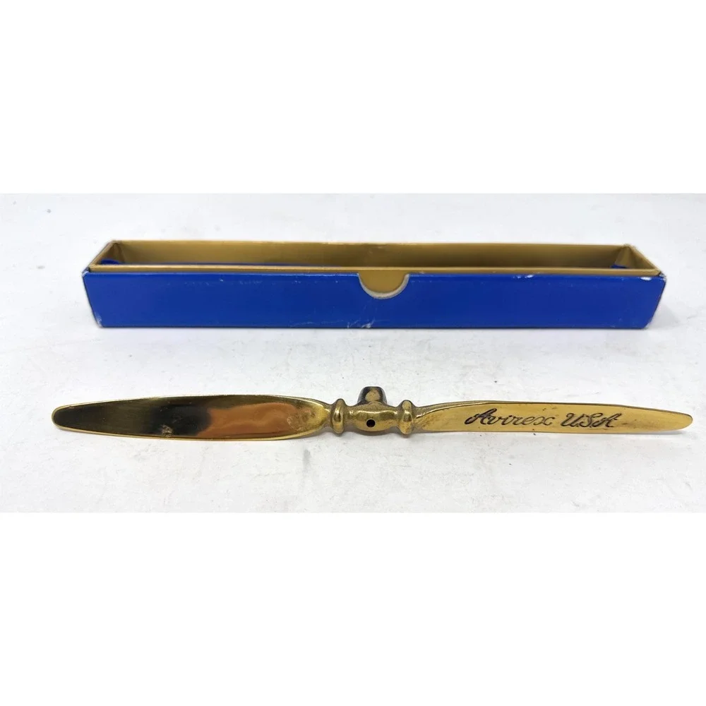 Avierx Gold Plated Propellor‎ Letter Opener Paper Weight